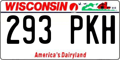 WI license plate 293PKH