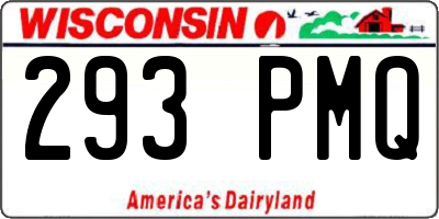 WI license plate 293PMQ