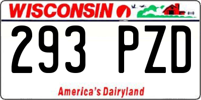 WI license plate 293PZD