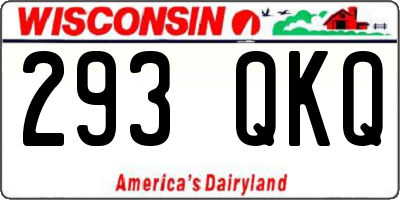 WI license plate 293QKQ