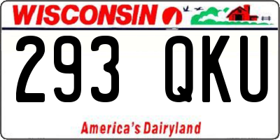 WI license plate 293QKU
