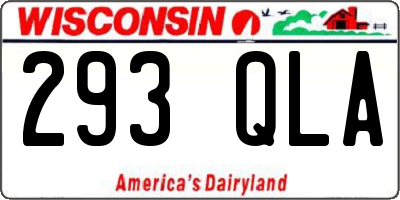 WI license plate 293QLA
