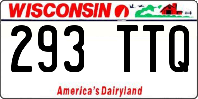WI license plate 293TTQ