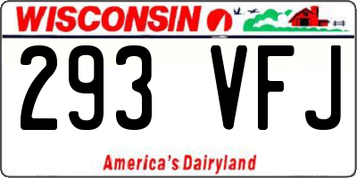 WI license plate 293VFJ