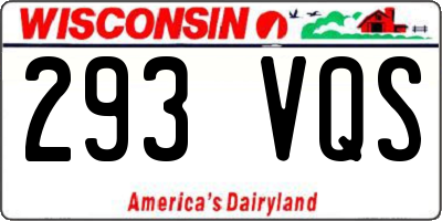 WI license plate 293VQS