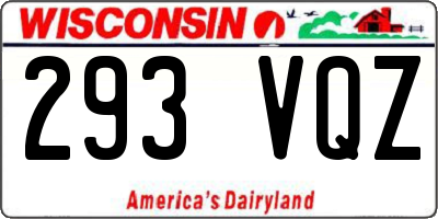 WI license plate 293VQZ