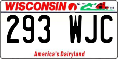 WI license plate 293WJC