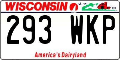 WI license plate 293WKP