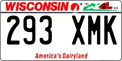 WI license plate 293XMK