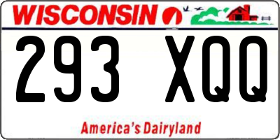 WI license plate 293XQQ