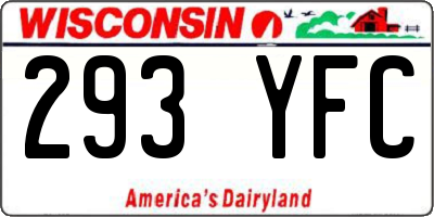 WI license plate 293YFC