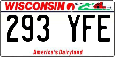 WI license plate 293YFE