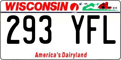 WI license plate 293YFL