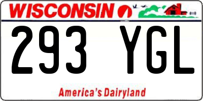 WI license plate 293YGL