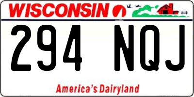 WI license plate 294NQJ