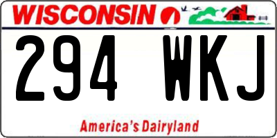 WI license plate 294WKJ