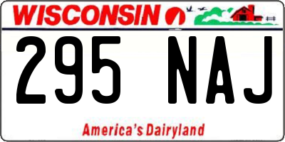 WI license plate 295NAJ