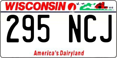 WI license plate 295NCJ