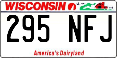 WI license plate 295NFJ
