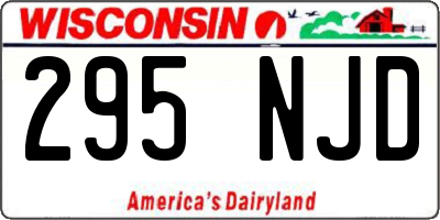 WI license plate 295NJD