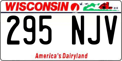 WI license plate 295NJV
