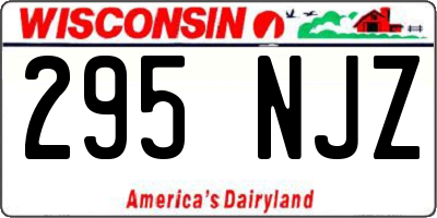 WI license plate 295NJZ