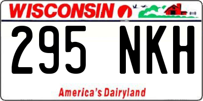 WI license plate 295NKH
