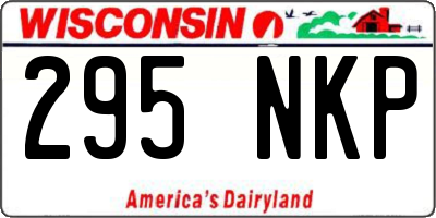 WI license plate 295NKP