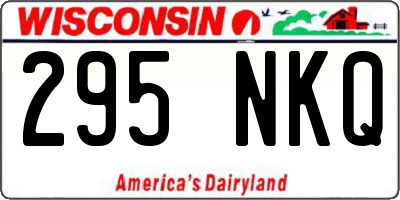 WI license plate 295NKQ