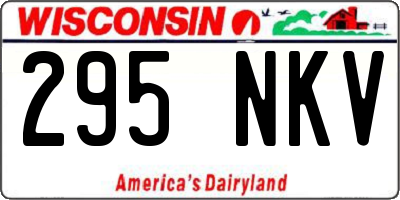 WI license plate 295NKV