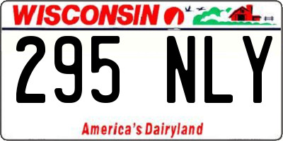 WI license plate 295NLY