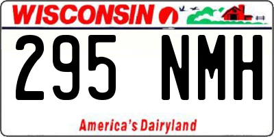 WI license plate 295NMH