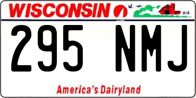 WI license plate 295NMJ
