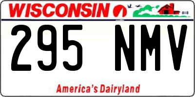 WI license plate 295NMV