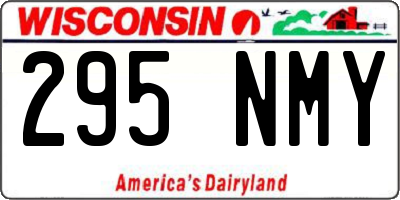 WI license plate 295NMY