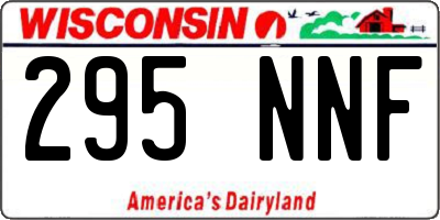 WI license plate 295NNF