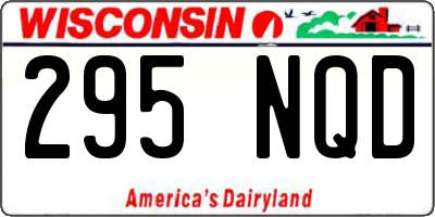 WI license plate 295NQD