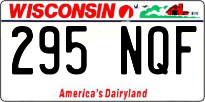 WI license plate 295NQF