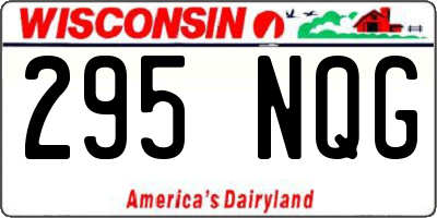 WI license plate 295NQG