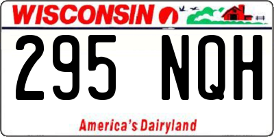 WI license plate 295NQH