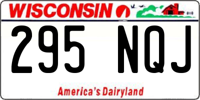 WI license plate 295NQJ