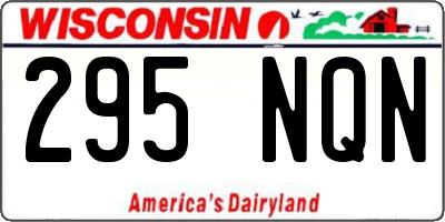 WI license plate 295NQN