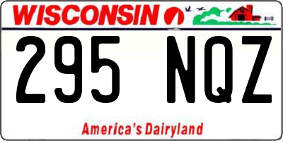 WI license plate 295NQZ