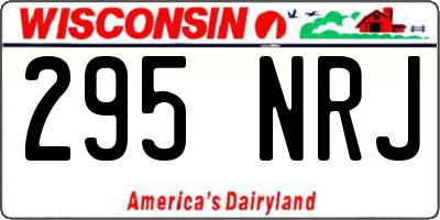 WI license plate 295NRJ