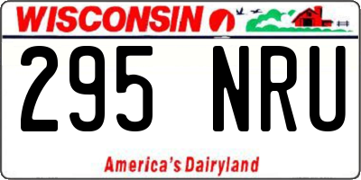 WI license plate 295NRU