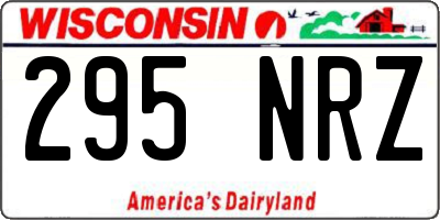 WI license plate 295NRZ