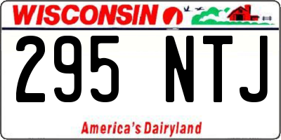 WI license plate 295NTJ
