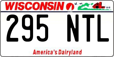 WI license plate 295NTL