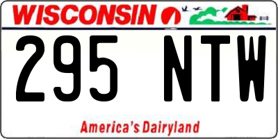 WI license plate 295NTW