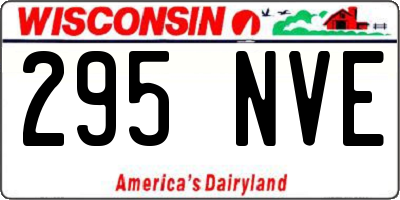 WI license plate 295NVE